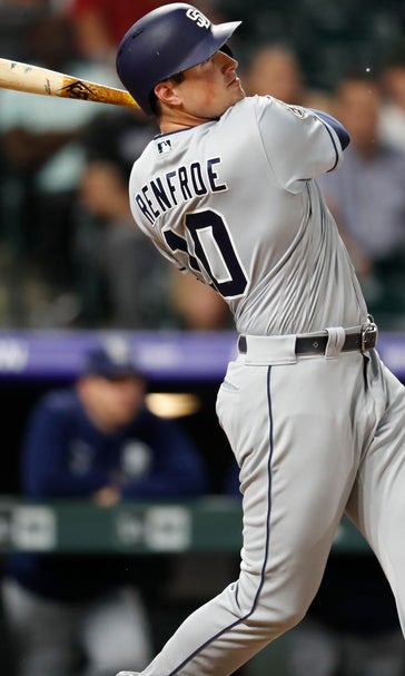 Renfroe hits 3 homers, Padres rally to stun Rox 16-12 in 12